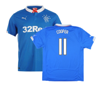 Rangers 2014-15 Home Shirt ((Excellent) L) (COOPER 11)