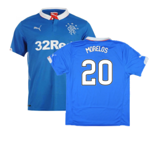 Rangers 2014-15 Home Shirt ((Excellent) L) (MORELOS 20)