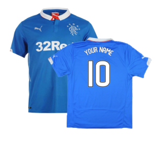Rangers 2014-15 Home Shirt ((Excellent) L) (Your Name)