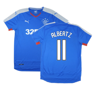Rangers 2015-16 Home Shirt ((Excellent) S) (ALBERTZ 11)
