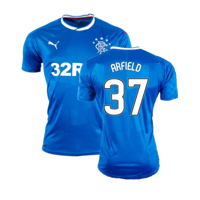 Rangers 2016-17 Home Shirt ((Excellent) XL) (Arfield 37)