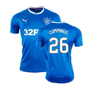 Rangers 2016-17 Home Shirt ((Excellent) XL) (Cummings 26)