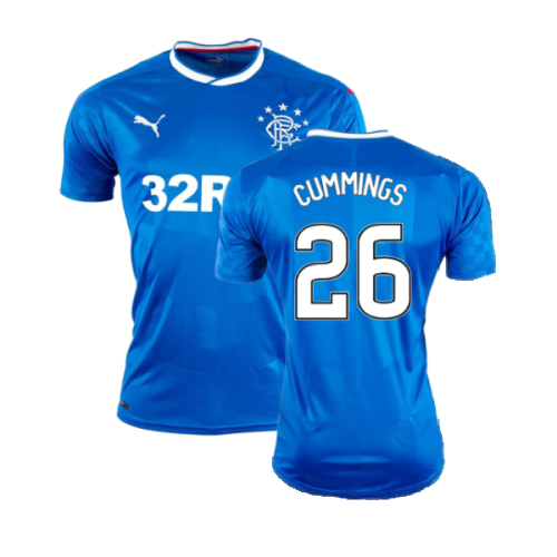 Rangers 2016-17 Home Shirt ((Excellent) XL) (Cummings 26)