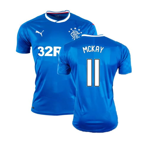 Rangers 2016-17 Home Shirt ((Excellent) XL) (McKay 11)