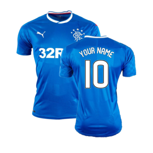 Rangers 2016-17 Home Shirt ((Excellent) XL) (Your Name)
