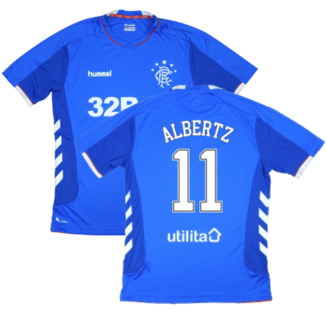 Rangers 2018-19 Home Shirt ((Excellent) L) (ALBERTZ 11)