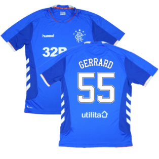 Rangers 2018-19 Home Shirt ((Excellent) L) (Gerrard 55)