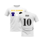 Real Madrid 2002-2003 Retro Shirt T-shirt - Text (White) (Figo 10)