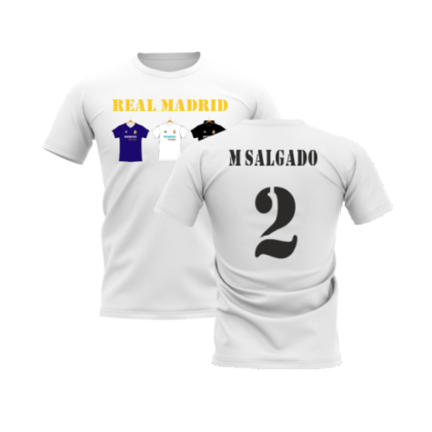 Real Madrid 2002-2003 Retro Shirt T-shirt - Text (White) (M Salgado 2)