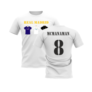 Real Madrid 2002-2003 Retro Shirt T-shirt - Text (White) (McManaman 8)