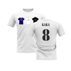Real Madrid 2002-2003 Retro Shirt T-shirt (White) (KAKA 8)