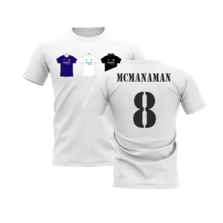 Real Madrid 2002-2003 Retro Shirt T-shirt (White) (McManaman 8)