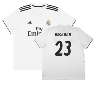 Real Madrid 2018-19 Home Shirt (S) (Very Good) (Beckham 23)