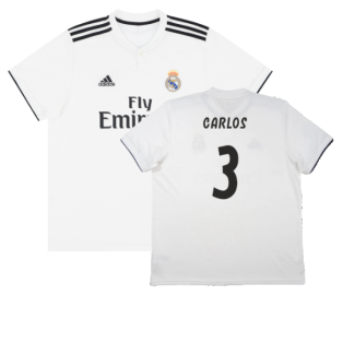Real Madrid 2018-19 Home Shirt (S) (Very Good) (Carlos 3)