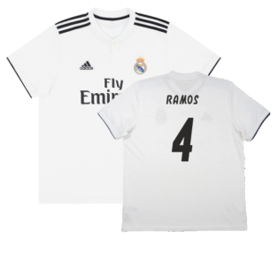 Real Madrid 2018-19 Home Shirt (S) (Very Good) (Ramos 4)