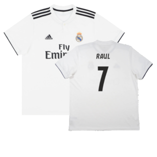 Real Madrid 2018-19 Home Shirt (S) (Very Good) (Raul 7)