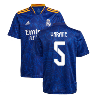 Real Madrid 2021-2022 Away Shirt (Kids) (VARANE 5)
