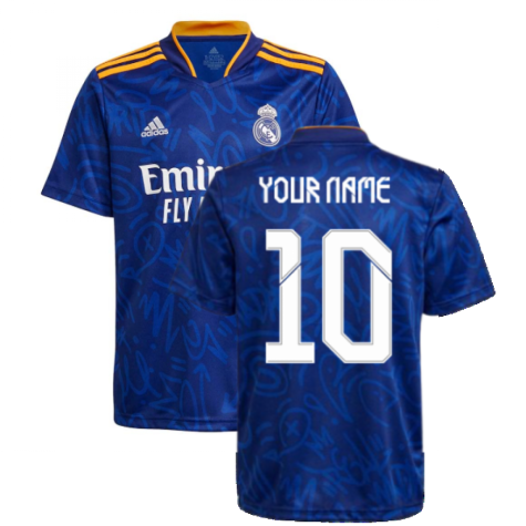 Real Madrid 2021-2022 Away Shirt (Kids) (Your Name)