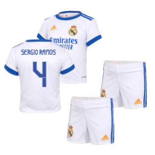 Real Madrid 2021-2022 Home Baby Kit (SERGIO RAMOS 4)