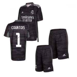 Real Madrid 2021-2022 Home Goalkeeper Mini Kit (COURTOIS 1)