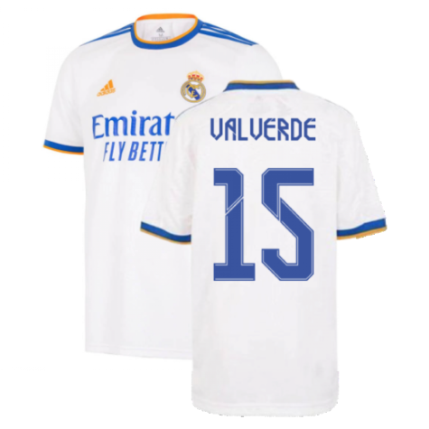 Real Madrid 2021-2022 Home Shirt (Kids) (VALVERDE 15)