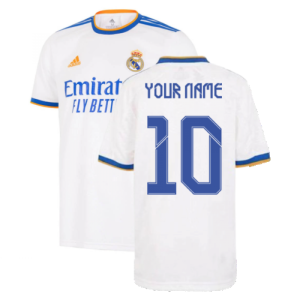 Real Madrid 2021-2022 Home Shirt (Kids) (Your Name)
