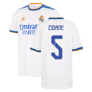 Real Madrid 2021-2022 Home Shirt (Kids) (ZIDANE 5)