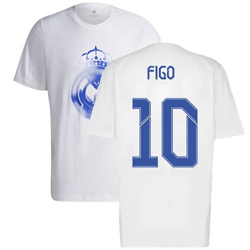 Real Madrid 2021-2022 Training Tee (White-Blue) (FIGO 10) Real Madrid 2021-2022 Training Tee (White-Blue) (FIGO 10)