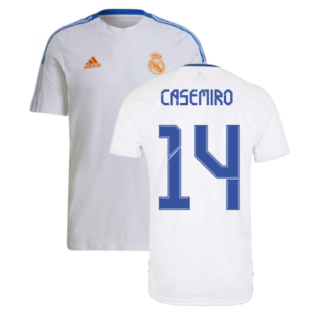Real Madrid 2021-2022 Training Tee (White) (CASEMIRO 14)