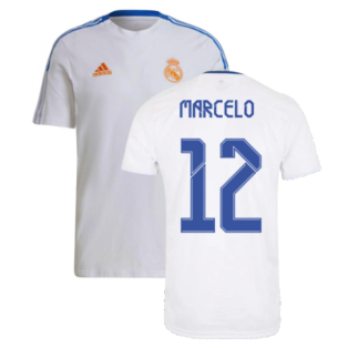 Real Madrid 2021-2022 Training Tee (White) (MARCELO 12)