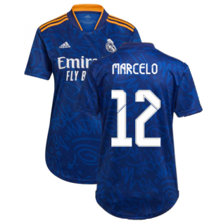 Real Madrid 2021-2022 Womens Away Shirt (MARCELO 12)