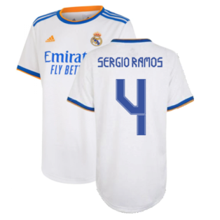 Real Madrid 2021-2022 Womens Home Shirt (SERGIO RAMOS 4)