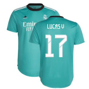 Real Madrid 2021-2022 Womens Third Shirt (LUCAS V 17)