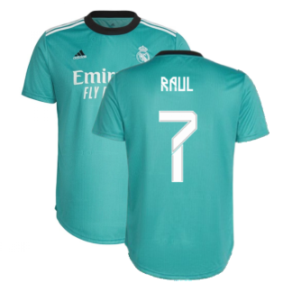 Real Madrid 2021-2022 Womens Third Shirt (RAUL 7)