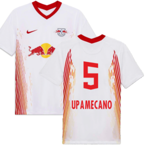 Red Bull Leipzig 2020-21 Home Shirt ((Excellent) S) (UPAMECANO 5)