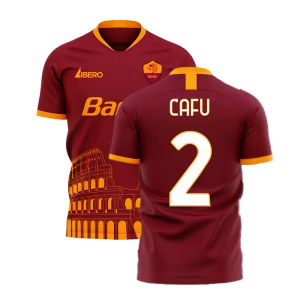 Roma 2025-2026 Home Concept Football Kit (Libero) (CAFU 2)