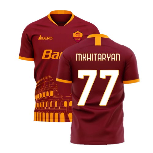 Roma 2025-2026 Home Concept Football Kit (Libero) (MKHITARYAN 77) Roma 2025-2026 Home Concept Football Kit (Libero) (MKHITARYAN 77)