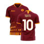 Roma 2023-2024 Home Concept Football Kit (Libero) - No Sponsor (TOTTI 10)