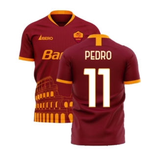 Roma 2023-2024 Home Concept Football Kit (Libero) (PEDRO 11)