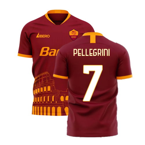 Roma 2025-2026 Home Concept Football Kit (Libero) (PELLEGRINI 7)