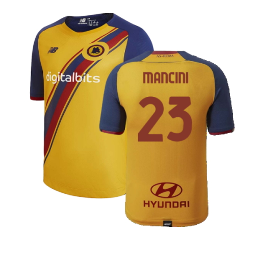 Roma 2021-22 Third Shirt ((Excellent) S) (MANCINI 23)