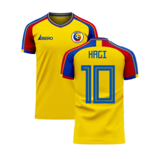 Romania 2022-2023 Home Concept Football Kit (Libero) (HAGI 10)