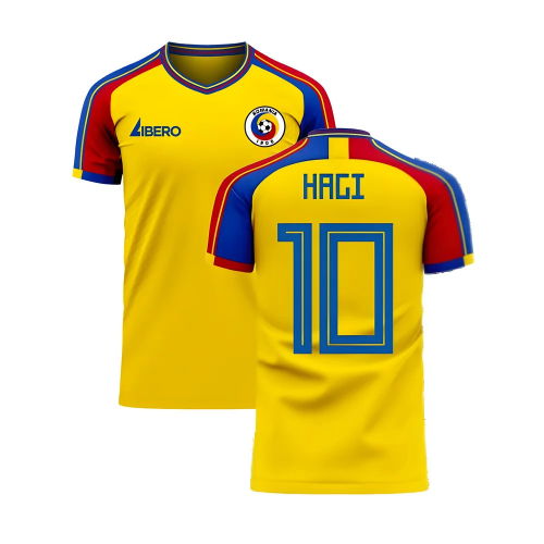 Romania 2025-2026 Home Concept Football Kit (Libero) (HAGI 10)