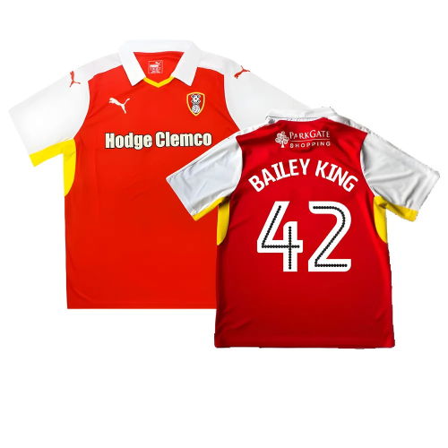Rotherham 2016-17 Home Shirt ((Good) XL) (Bailey King 42)