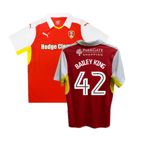 Rotherham 2016-17 Home Shirt ((Good) XL) (Bailey King 42)