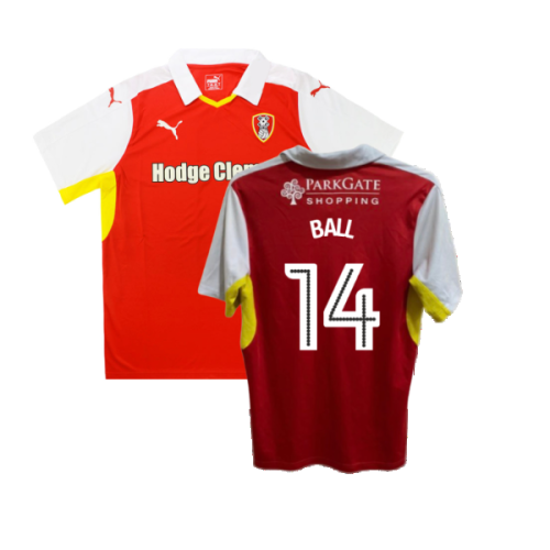 Rotherham 2016-17 Home Shirt ((Good) XL) (Ball 14)