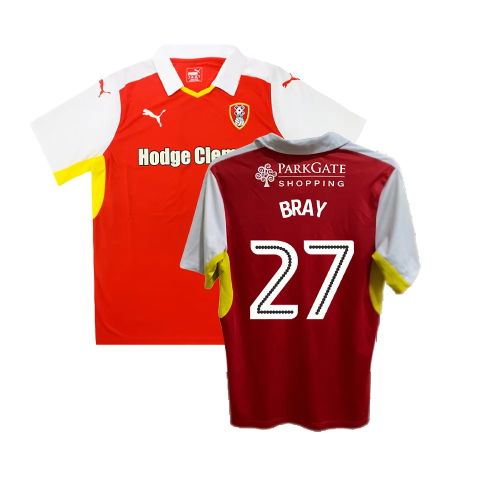 Rotherham 2016-17 Home Shirt ((Good) XL) (Bray 27)