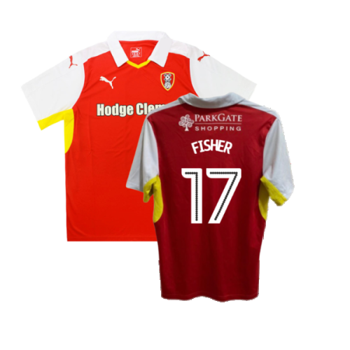 Rotherham 2016-17 Home Shirt ((Good) XL) (Fisher 17)