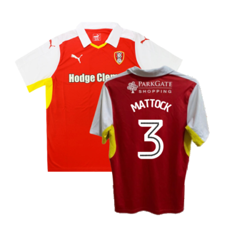 Rotherham 2016-17 Home Shirt ((Good) XL) (Mattock 3)
