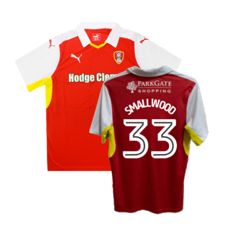 Rotherham 2016-17 Home Shirt ((Good) XL) (Smallwood 33)